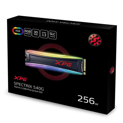ADATA XPG SPECTRIX S40G 256GB M.2 2280 RGB गेमिंग इंटरनल SSD