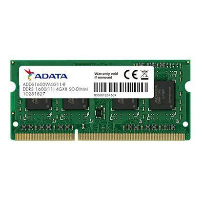 ADATA प्रीमियर सीरीज़ 4GB DDR3 RAM 1600MHz लैपटॉप मेमोरी 