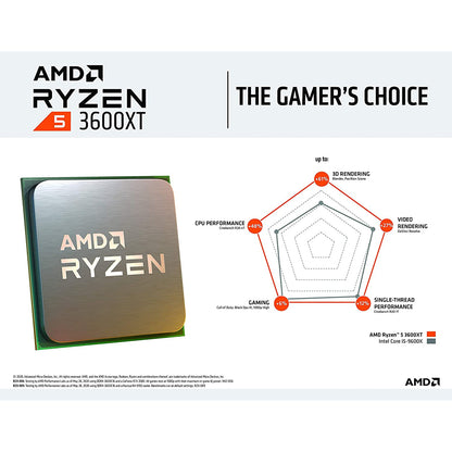AMD Ryzen 5 3600XT Desktop Processor 6 Cores up to 4.5GHz 35MB Cache AM4 Socket