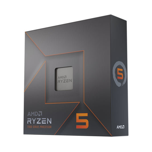 AMD Ryzen 5 7600X डेस्कटॉप प्रोसेसर 6 कोर 5.3GHz तक 38MB कैश AM5 सॉकेट Radeon ग्राफ़िक्स के साथ