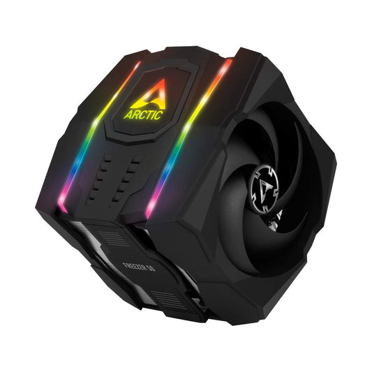 ARCTIC Freezer 50 Dual Tower CPU Air Cooler with Included A-RGB Controller and Twin Fans