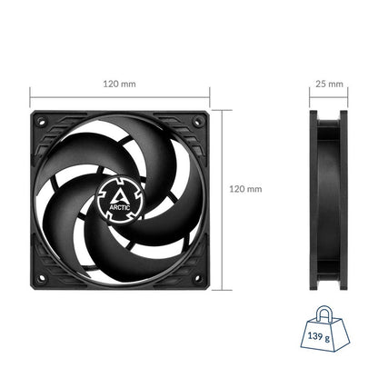 ARCTIC P12 PWM 120mm CPU Case Cooling Fan - Black