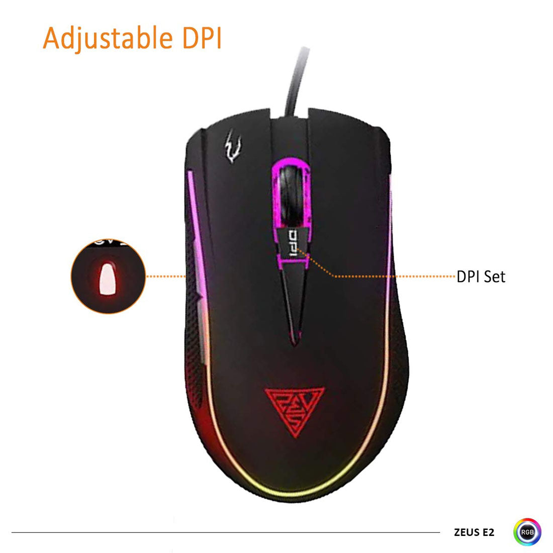 Gamdias ARES M2 Gaming Keyboard Zeus E2 Optical Gaming Mouse and MousePad Combo