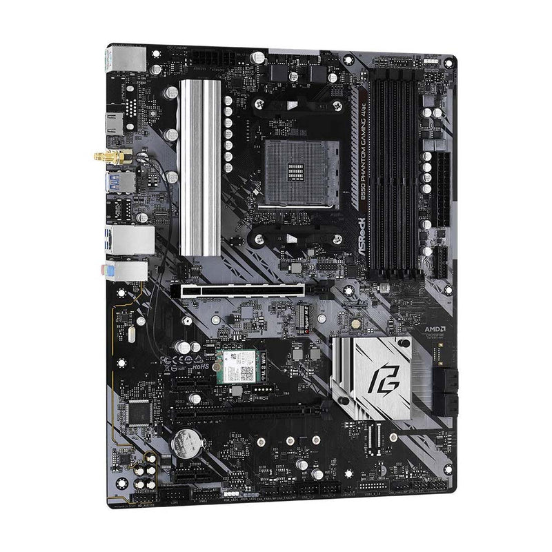 ASRock B550 Phantom Gaming 4/AC AMD AM4 ATX Motherboard with WIFI and Hyper M.2