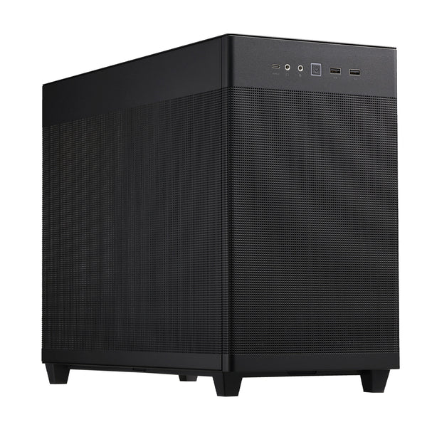 ASUS Prime AP201 Micro-ATX Cabinet with Pre-installed 120mm Fan and USB Type-C (Black)