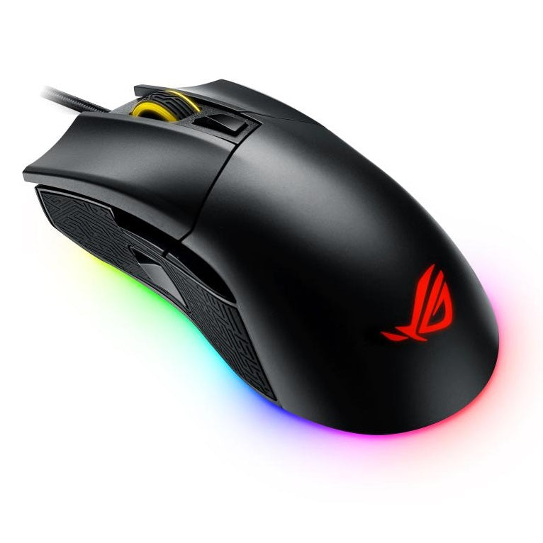 ASUS ROG Gladius II Gaming Mouse with Aura RGB lighting & DPI target button - The Peripheral Store | TPS