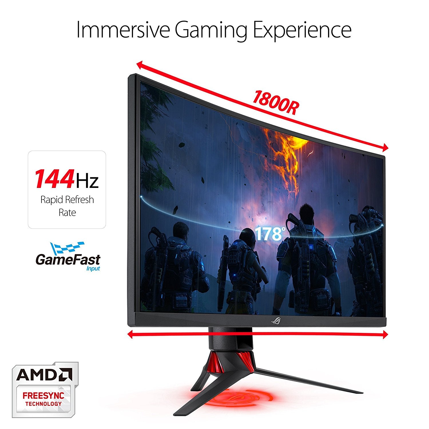 ASUS ROG Strix XG27VQ Curved Gaming Monitor – 27" Full HD - The Peripheral Store | TPS