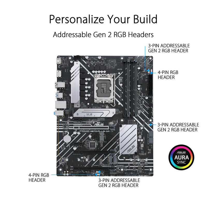 ASUS PRIME H670-Plus D4 Intel H670 LGA 1700 ATX Motherboard - TPSTech