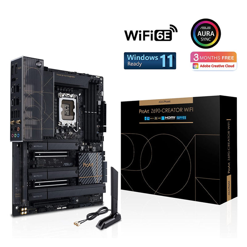 ASUS Z690 ProArt Creator WIFI Intel Z690 LGA 1700 ATX Motherboard with PCIe 5.0 WIFI 6E