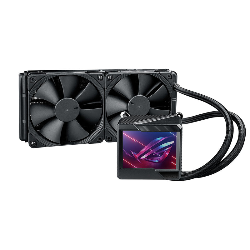 ASUS ROG RYUJIN II 240 AIO 240mm CPU Liquid Cooler with 3.5-inch LCD Screen and PWM Fan controller
