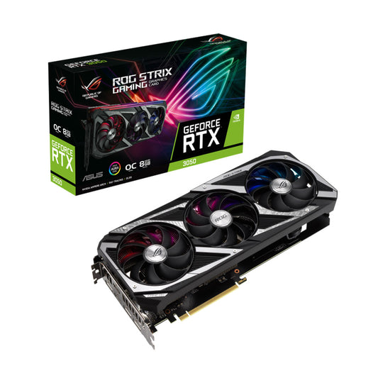 ASUS ROG STRIX NVIDIA GeForce RTX 3050 OC Edition 8GB GDDR6 128-Bit Graphics Card