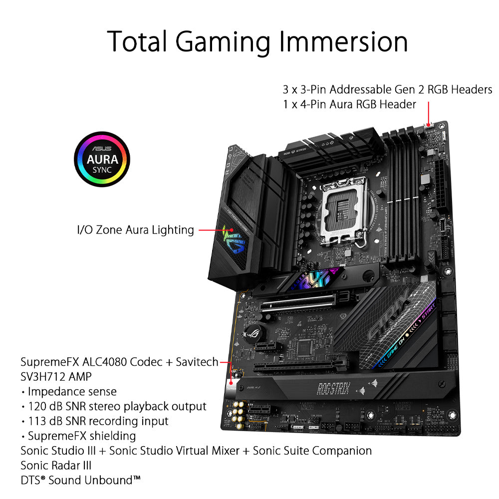 Asus ROG STRIX B760-F गेमिंग Wi-Fi Intel B760 LGA 1700 ATX मदरबोर्ड