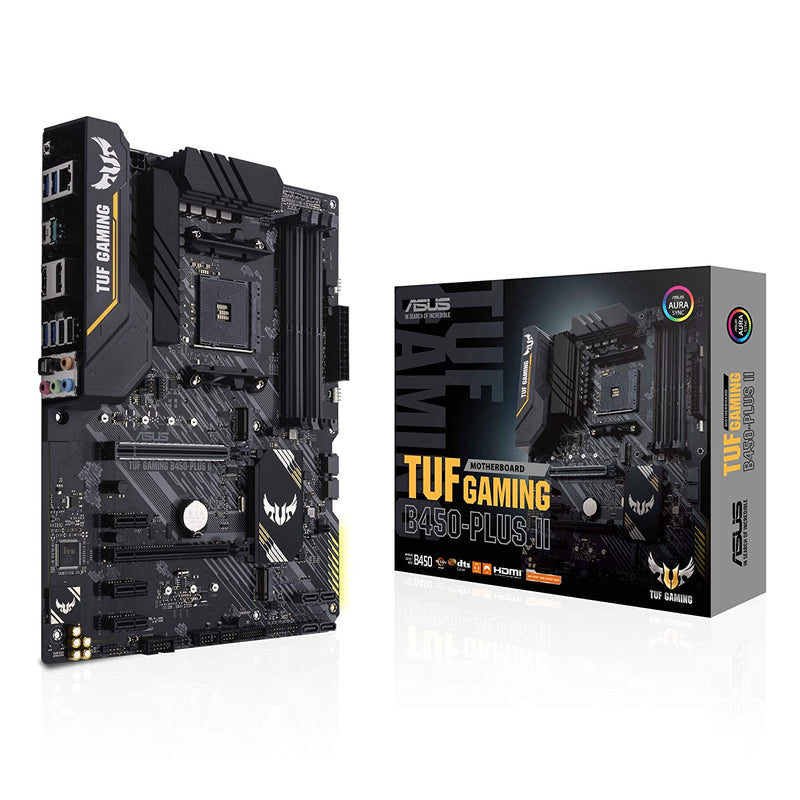 [RePacked] ASUS TUF B450-PLUS GAMING II AMD AM4 ATX Motherboard with M.2 Aura Sync