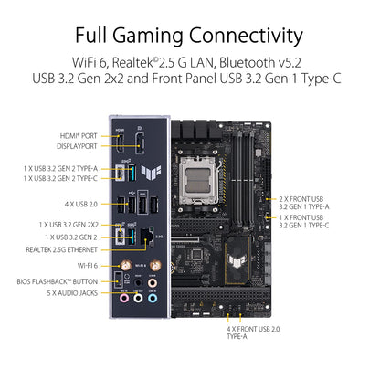 ASUS TUF GAMING B650-Plus WIFI AMD B650 AM5 ATX Motherboard