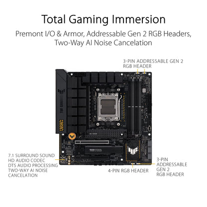 ASUS TUF GAMING B650M-Plus AMD B650 AM5 Micro-ATX Motherboard