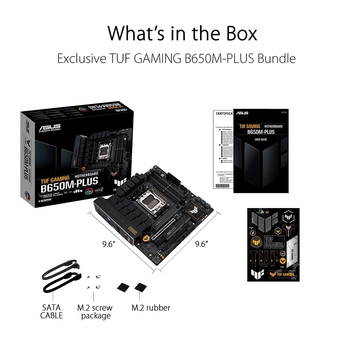 ASUS TUF GAMING B650M-Plus AMD B650 AM5 Micro-ATX Motherboard