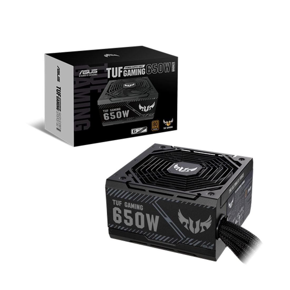 ASUS TUF गेमिंग 650W नॉन-मॉड्यूलर 80 प्लस ब्रॉन्ज़ SMPS पावर सप्लाई 