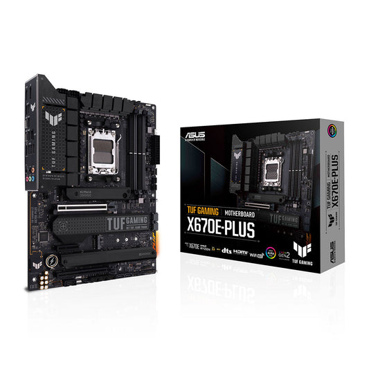 ASUS TUF गेमिंग X670E-PLUS AMD AM5 ATX गेमिंग मदरबोर्ड DDR5 और PCIe 5.0 के साथ