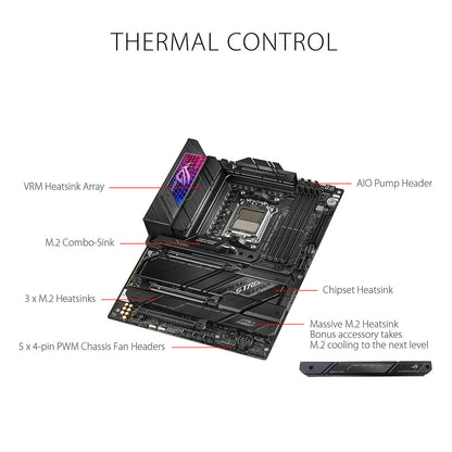ASUS ROG STRIX X670E-E AMD AM5 ATX गेमिंग मदरबोर्ड WIFI 6E और PCIe 5.0 के साथ