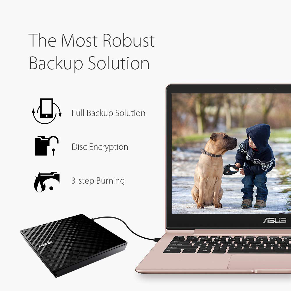 ASUS SDRW-08D2S-U Portable 8X DVD burner with M-DISC support From TPS Technologies