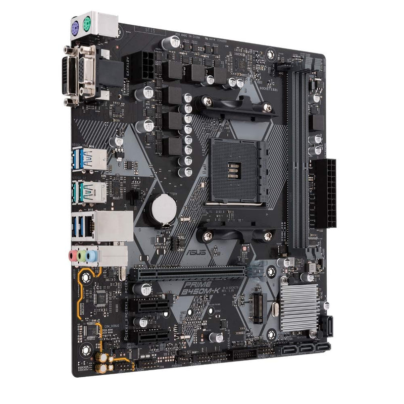 [RePacked] ASUS PRIME B450M-K AMD AM4 Micro-ATX Motherboard with DDR4 3200MHz M.2 SATA 6Gbps