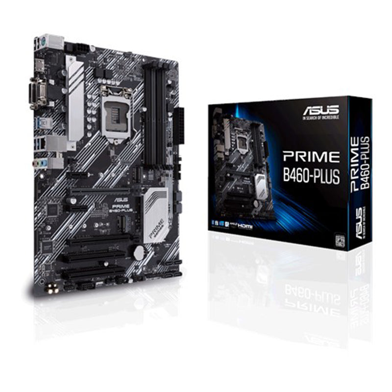 ASUS Prime B460 Plus LGA 1200 ATX Motherboard with Dual M.2 UEFI BOS and OptiMem Technology
