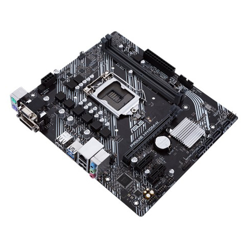 ASUS Prime H410M-K LGA 1200 Micro-ATX Motherboard with UEFI BIOS and USB 3.2