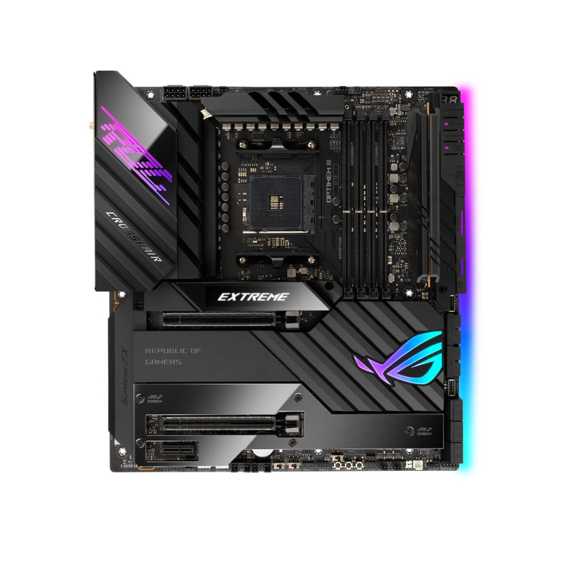 ASUS ROG CROSSHAIR VIII Extreme E-ATX AMD AM4 Gaming WIFI Motherboard with Thunderbolt 4 and PCIe 4.0