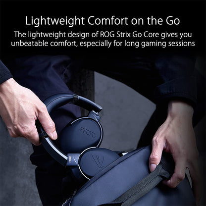 ASUS ROG Strix Go Core Over Ear Wired Gaming Headset with Volume Adjustments