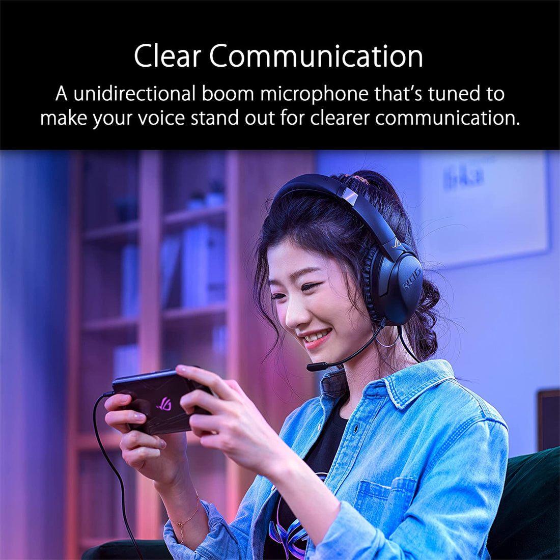 ASUS ROG Strix Go Core Over Ear Wired Gaming Headset with Volume Adjustments