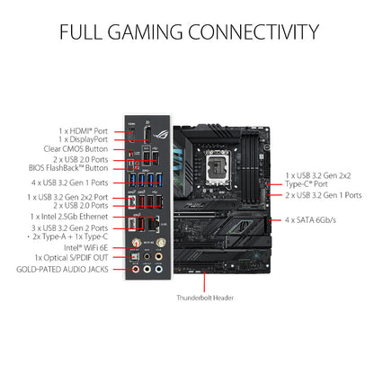 ASUS ROG STRIX Z790-F गेमिंग वाईफ़ाई Intel Z790 LGA 1700 ATX मदरबोर्ड
