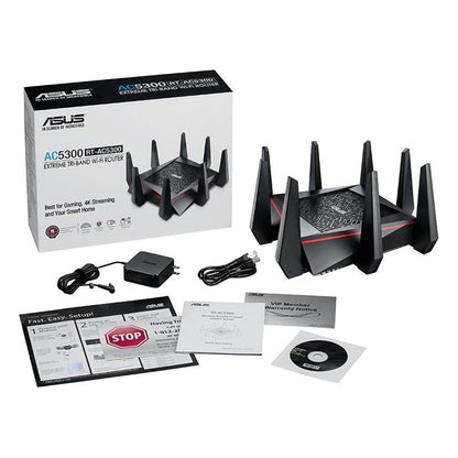 ASUS RT-AC5300 Tri-Band Gigabit WiFi Gaming Router with MU-MIMO, AiProtection and AiMesh