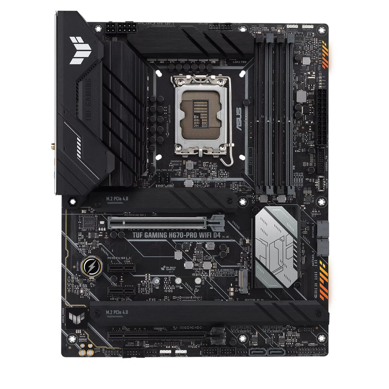 ASUS TUF Gaming H670-Pro WIFI D4 Intel H670 LGA 1700 ATX Motherboard with PCIe 5.0 and USB-C