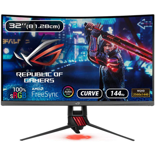 ASUS ROG Strix XG32VQ 31.5-inch WQHD Curved Gaming Monitor with Adaptive Sync and Aura Sync