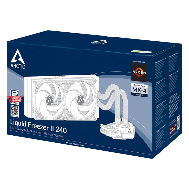 ARCTIC Liquid Freezer II 240 AIO 240mm CPU Liquid Cooler with PWM Pump and VRM Fan