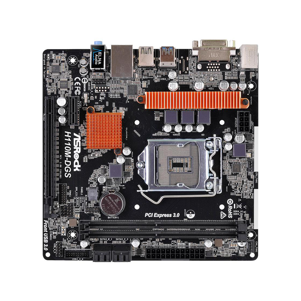 ASRock H110M-DGS Micro ATX Motherboard - From TPS Technologies
