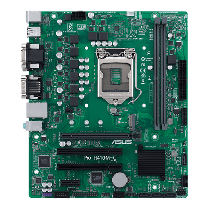 ASUS PRO-H410M-C/CSM LGA 1200 Micro-ATX Motherboard with Control Center Express (ACCE) and Self Recovering BIOS
