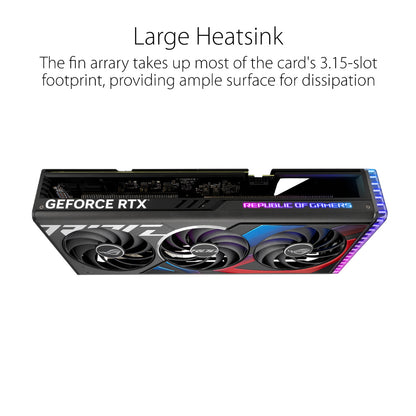 ASUS ROG STRIX GeForce RTX 4070 Ti OC एडिशन 12GB GDDR6X 192-बिट ग्राफ़िक्स कार्ड