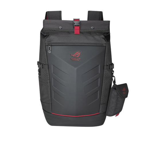 Asus ROG Ranger 17-inch Roll Top Laptop Backpack with Removable Side Pocket and Built-in Rain Cover