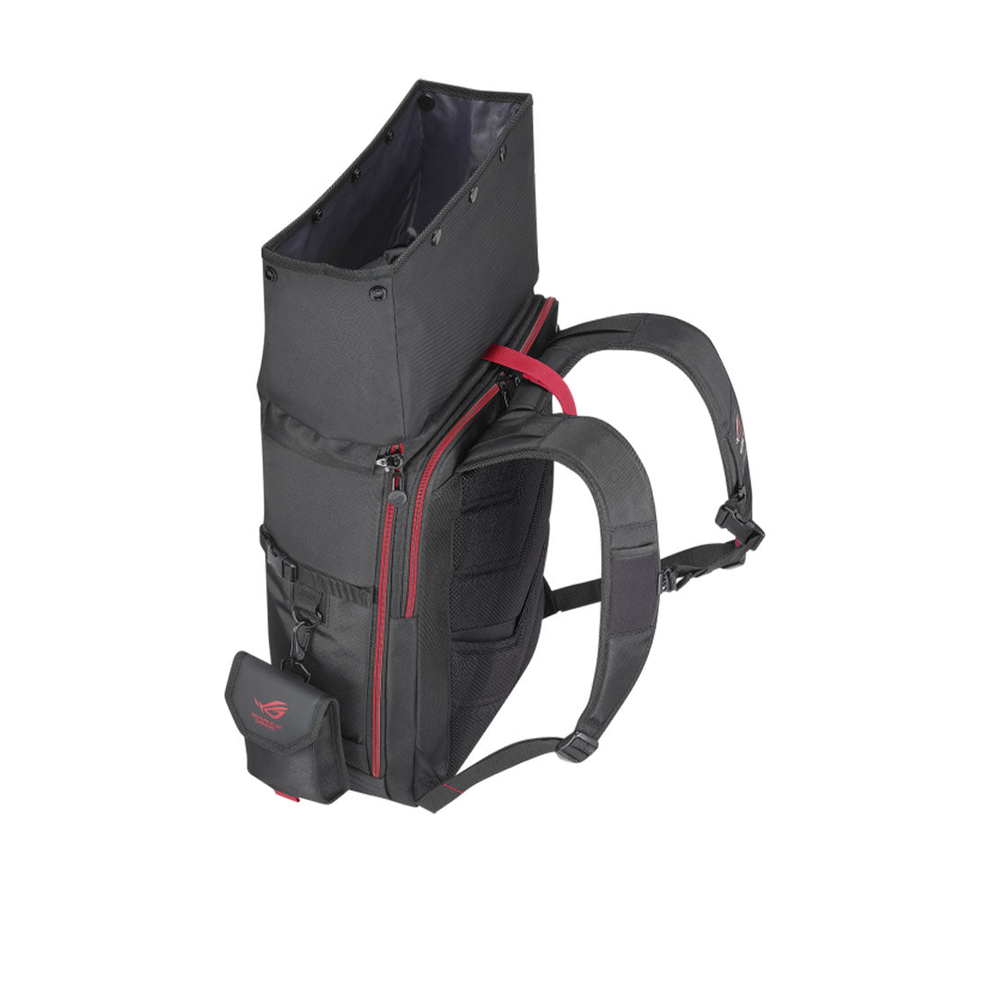 Asus ROG Ranger 17-inch Roll Top Laptop Backpack with Removable Side Pocket and Built-in Rain Cover