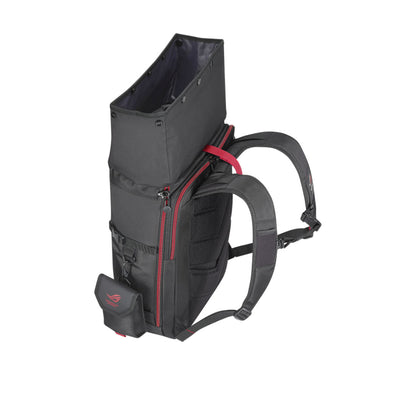 Asus ROG Ranger 17-inch Roll Top Laptop Backpack with Removable Side Pocket and Built-in Rain Cover