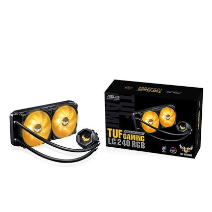 ASUS TUF Gaming LC 240 RGB AIO 240mm CPU Liquid Cooler with Dual 120mm PWM Fans