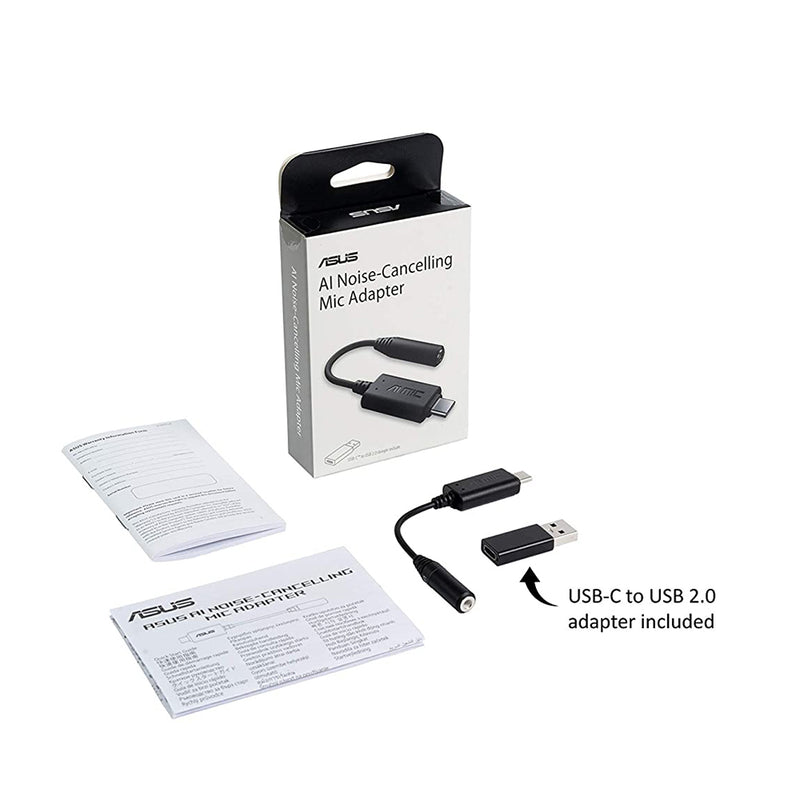 ASUS AI Noise-Canceling Mic Adapter with USB-C to 3.5 mm connection From TPS Technologies