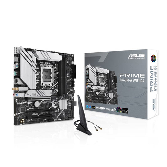 ASUS PRIME B760M-A WIFI D4 Intel B760 LGA 1700 Micro-ATX Motherboard