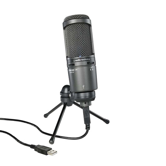 Audio-Technica AT2020USB+ Cardioid Condenser USB Microphone with Headphone Jack
