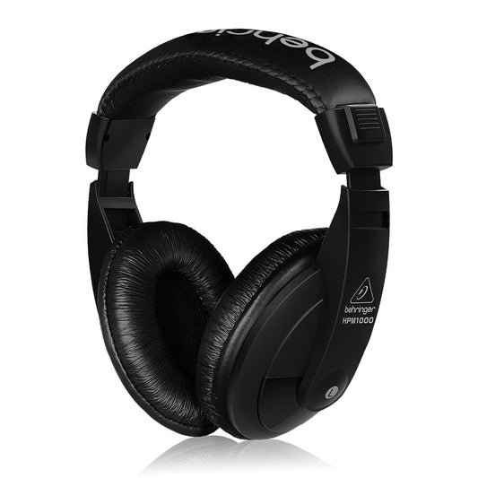 Behringer HPM1000 Over-Ear Wired Headset with 40mm Drivers and High Dynamic Range - Black
