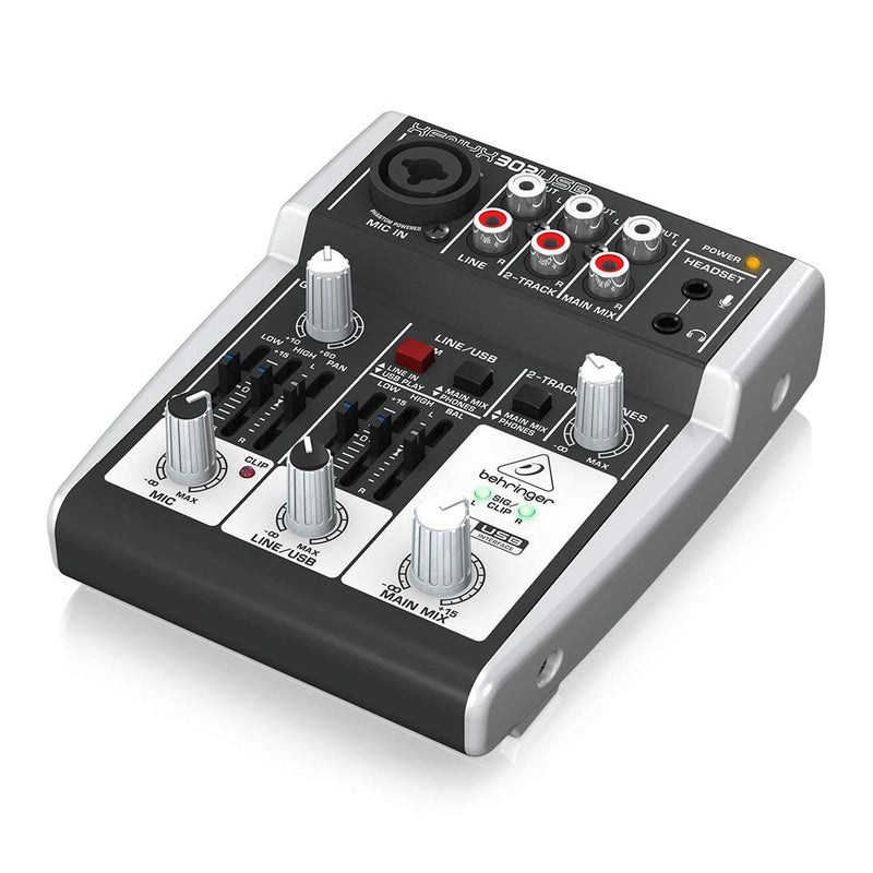 Behringer Xenyx 302USB Premium 5-Input Analog Sound Mixer with USB Interface
