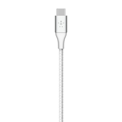 Belkin बूस्ट चार्ज 1 मीटर ब्रेडेड USB-C से USB-A केबल - सफ़ेद