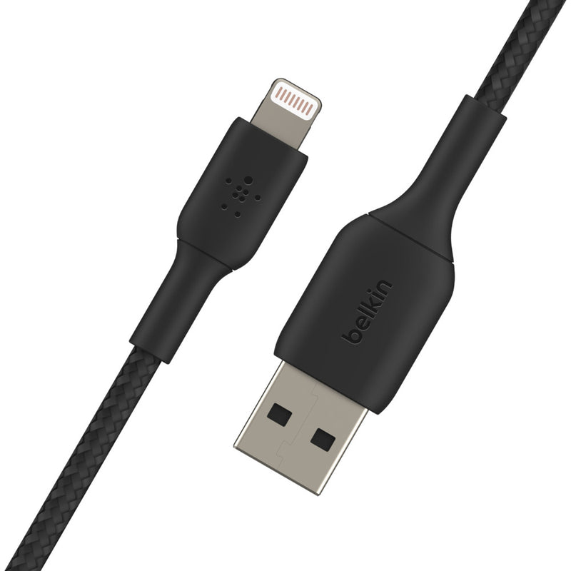 Belkin Boost Charge 1 Meter Braided Lightning to USB-A Cable - Black