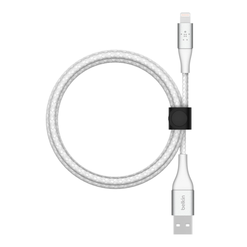 Belkin Boost Charge 1 Meter Braided Lightning to USB-A Cable - White
